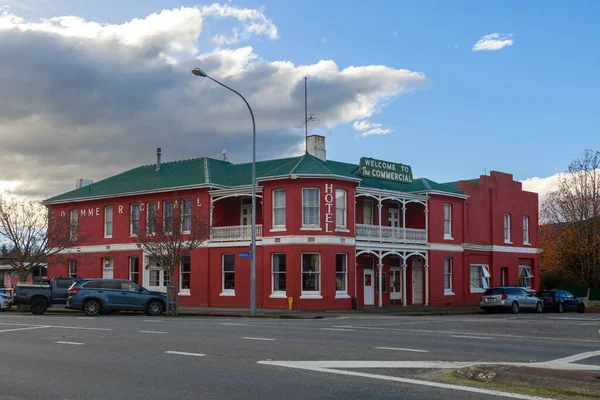 Historic Commercial Hotel Built 1902 Small Town Roxburgh Central Otago — Stock Photo, Image