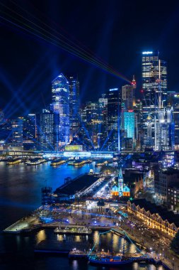 Sydney, Avustralya. Circular Quay ve The Rocks, her yıl düzenlenen 