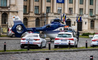 Romanian Police  (Politia Romana) car show in Bucharest, Romania, 2022