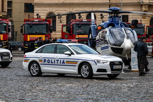 Romanian Police Politia Romana Car Show Bucharest Romania 2022 — Stockfoto