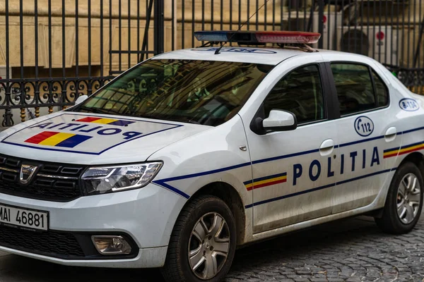 Romanian Police Car Politia Rutiera Bucharest Traffic Romania 2022 — 图库照片