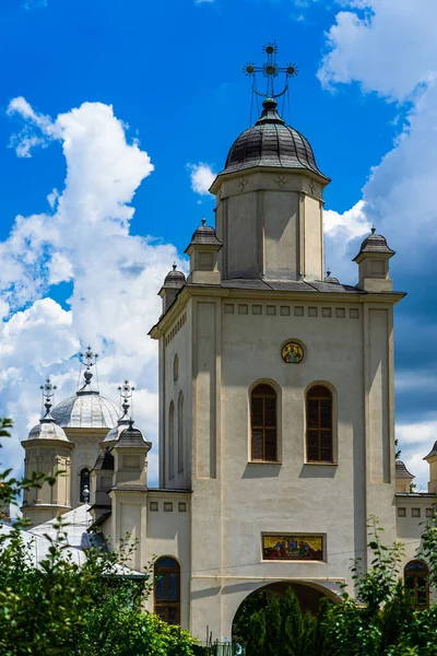 Arkitektoniska Detaljer Vacker Utsikt Över Ortodox Kyrka Kloster Nära Bukarest — Stockfoto