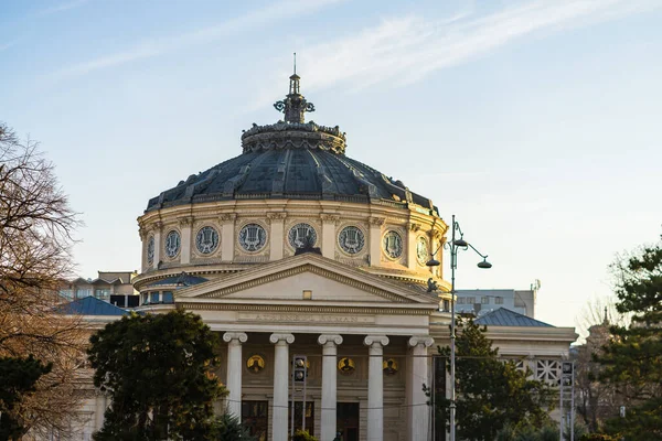 Romanian Athenaeum Ateneul Roman Bucharest Romania 2022 — Stock Photo, Image