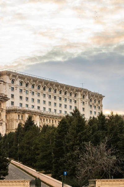 Detail Palace Parliament Bucharest Romania — Stock Photo, Image
