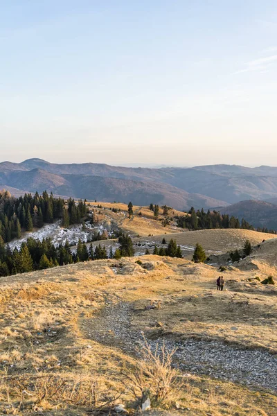 Krásná Krajina Zasněžených Hor Krásná Zimní Příroda Krajina Úžasný Výhled — Stock fotografie
