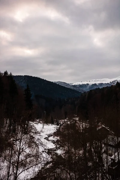 Europe Winter Scenery Frozen Landscape — Stock Photo, Image