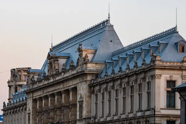 stock image Historic building architecture in Bucharest, Romania, 2022