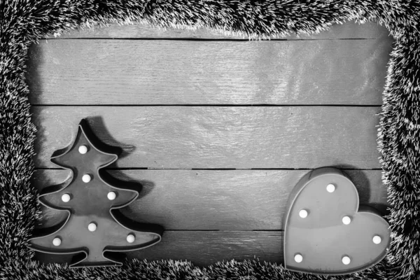 Dekorované Vánoční Ozdoby Rozmazané Světla — Stock fotografie