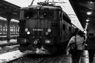 Bükreş Kuzey Tren İstasyonu (Gara de Nord Bükreş) Romanya, 2023