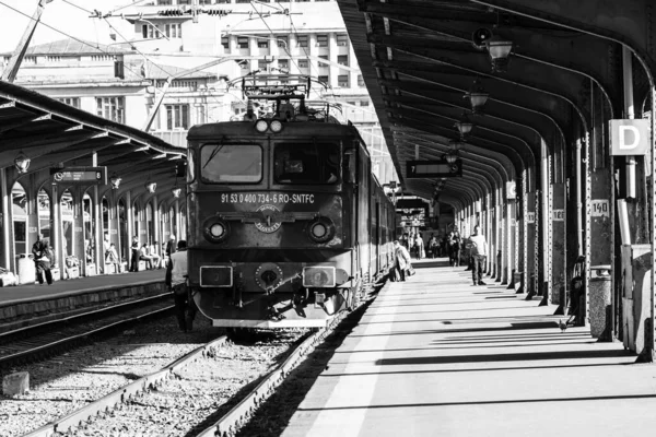 Bucharest North Railway Station Gara Bucharest Румыния 2023 — стоковое фото
