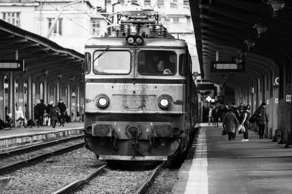 Bucharest North Railway Station Gara Nord Bucharest Romania 2023 — Stock Photo, Image