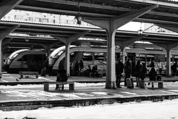 Бухарестський Північний Залізничний Вокзал Гара Норд Бухарест Румунія 2023 — стокове фото