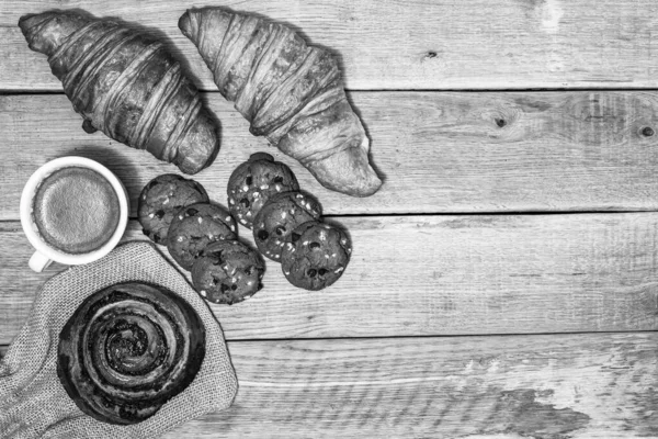 Смачний Свіжий Печиво Круасан Французький Круассан Сніданок — стокове фото