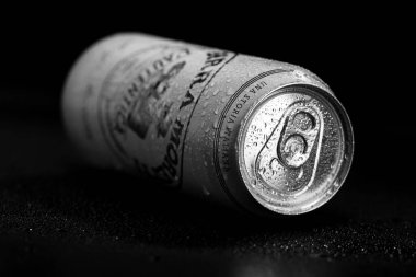 Birra Moretti birası. Bükreş, Romanya, 2023