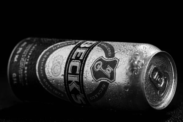 Lata Cerveza Beck Becks Bucarest Rumania 2023 —  Fotos de Stock