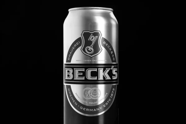 Can Beck Becks Beer Bucharest Romania 2023 — Stock Photo, Image