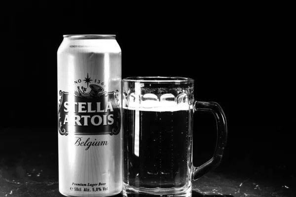 Stella Artois Bira Kutusu Bükreş Romanya 2023 — Stok fotoğraf