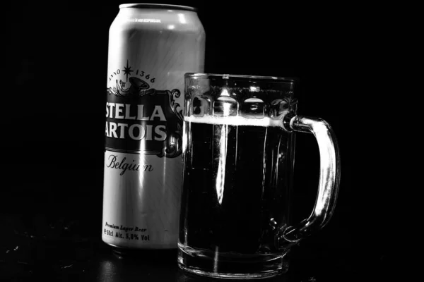 Bière Stella Artois Bucarest Roumanie 2023 — Photo