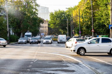 Bükreş, Romanya, 2022 'de trafik sıkışıklığı, trafik yoğunluğu