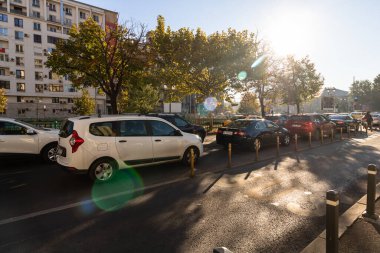 Bükreş, Romanya, 2022 'de trafik sıkışıklığı, trafik yoğunluğu