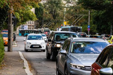 Bükreş, Romanya, 2022 'de trafik sıkışıklığı, trafik yoğunluğu
