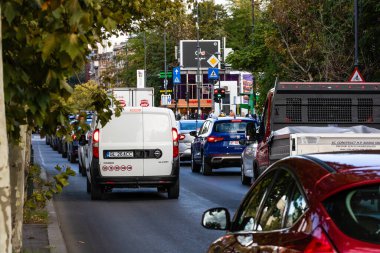 Bükreş, Romanya, 2022 'de trafik sıkışıklığı, trafik yoğunluğu