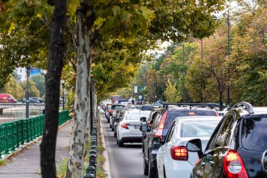 Bükreş, Romanya, 2022 'de trafik sıkışıklığı, trafik yoğunluğu