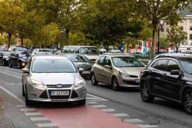 Bükreş, Romanya, 2022 'de trafik sıkışıklığı, trafik yoğunluğu