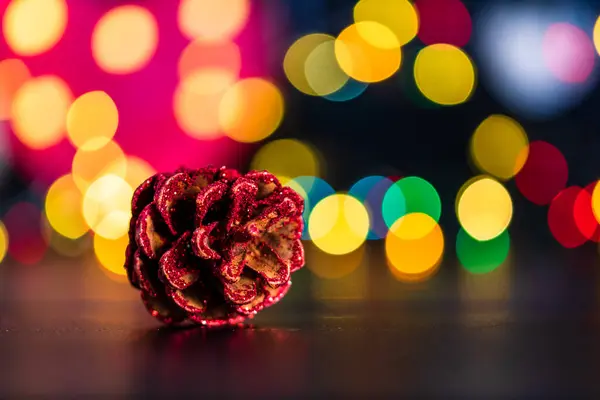 Christmas Tree Decorations Christmas Lights — Stock Photo, Image