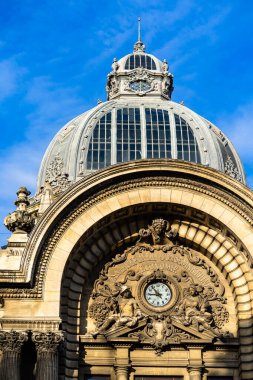 Famous CEC Palace, The Palace of the Savings Bank in the historical center of Bucharest on Victory street, Romania, 2022