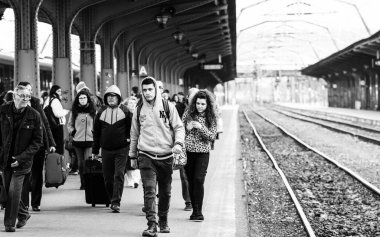 Bükreş Kuzey Tren İstasyonu (Gara de Nord Bükreş) Romanya, 2022