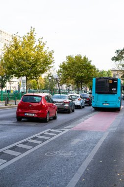 Bükreş, Romanya, 2022 'de trafik sıkışıklığı, trafik yoğunluğu