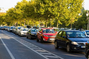 Bükreş, Romanya, 2022 'de trafik sıkışıklığı, trafik yoğunluğu