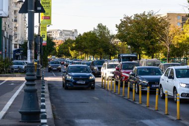 Bükreş, Romanya, 2022 'de trafik sıkışıklığı, trafik yoğunluğu