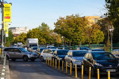 Bükreş, Romanya, 2022 'de trafik sıkışıklığı, trafik yoğunluğu
