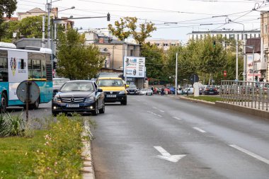 Bükreş, Romanya, 2022 'de trafik sıkışıklığı, trafik yoğunluğu