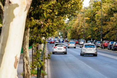 Bükreş, Romanya, 2022 'de trafik sıkışıklığı, trafik yoğunluğu