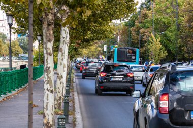 Bükreş, Romanya, 2022 'de trafik sıkışıklığı, trafik yoğunluğu
