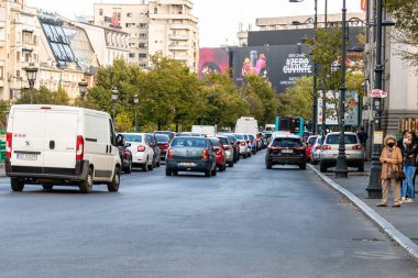 Bükreş, Romanya, 2022 'de trafik sıkışıklığı, trafik yoğunluğu