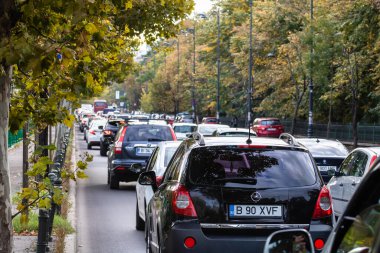 Bükreş, Romanya, 2022 'de trafik sıkışıklığı, trafik yoğunluğu