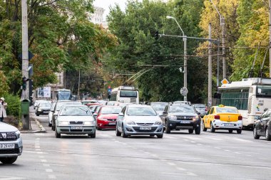 Bükreş, Romanya, 2022 'de trafik sıkışıklığı, trafik yoğunluğu
