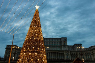 Bucharest Christmas market - Detail of Christmas tree