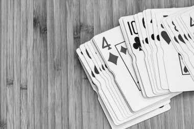 Poker fişleri, para ve kumar.