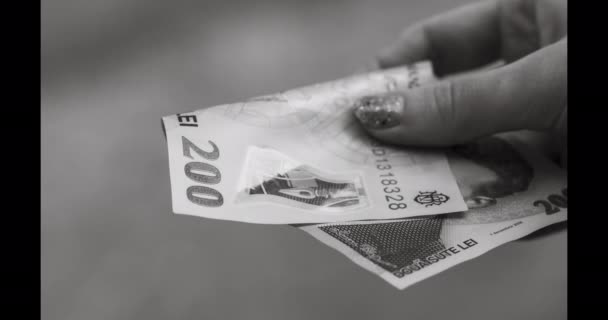 Stop Motion Texture Money Concept Finance Business Investment Success Euro — Αρχείο Βίντεο