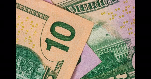 Dollar Cash Stop Motion Financial Crisis Inflation Usd Currency Money — Vídeo de stock