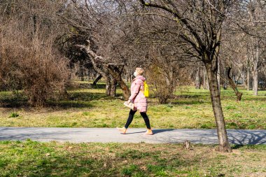 Beautiful city park and people having fun in Bucharest, Romania, 2023