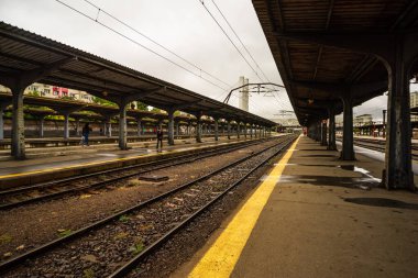 People at Bucharest North Railway Station (Gara de Nord) in Bucharest, Romania, 2023
