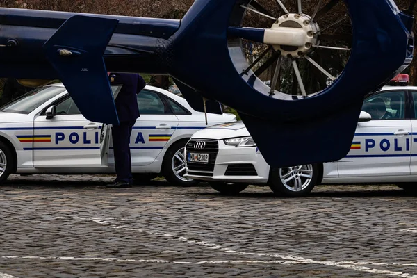 Romanian Police Politia Romana Car Show Bucharest Romania 2022 — Foto Stock