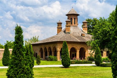 Detail of Mogosoaia Palace building near Bucharest
