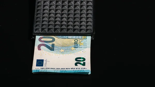 Waluta Euro Inflacja Europie Pieniądze Euro Program Nauczania Unii Europejskiej — Zdjęcie stockowe